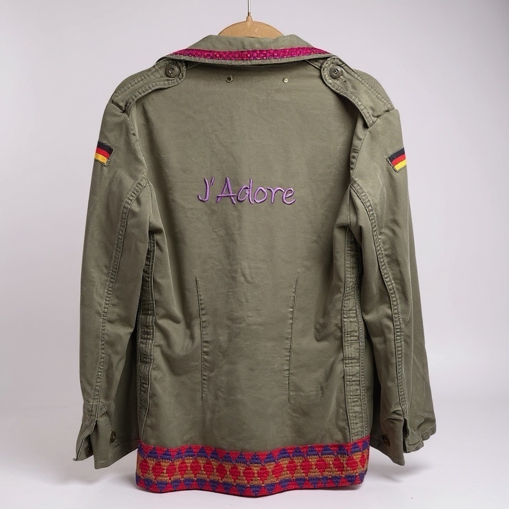 Vintage Mia Bag Rare J’Adore Green Vintage Jacket - Size 6 (10UK)